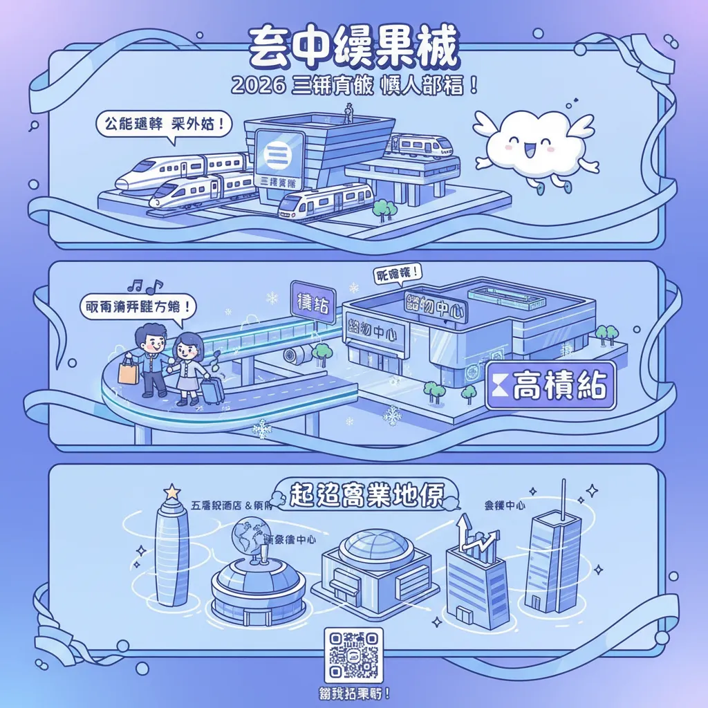臺中娛樂城結合三鐵共構，打造全新城市生活地標