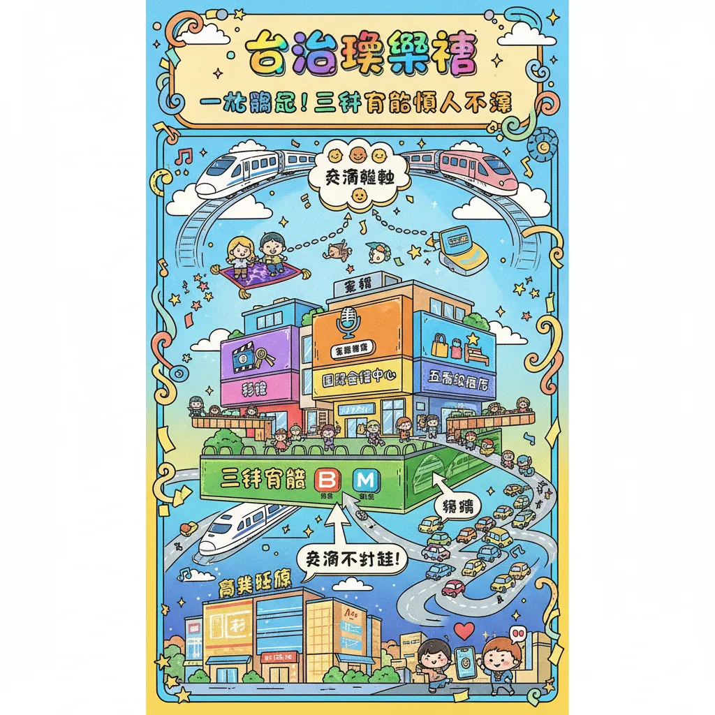 從交通樞紐到五星級飯店，臺中娛樂城的一站式購物體驗